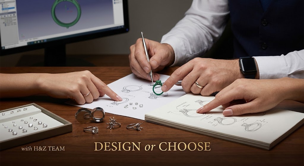 Designing a custom ring with the H&Z team
